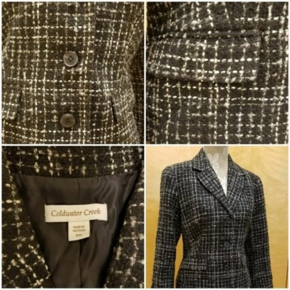 Three Button Tweed Blazer - Picture 3 of 5